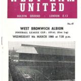 1966 League Cup Final West Ham United v West Bromwich Albion