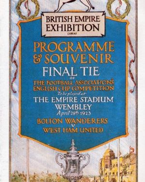 1923 FA Cup Final (Reprint) Bolton Wanderers v West Ham United