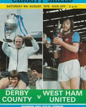 1975 Charity Shield  Derby County v West Ham United