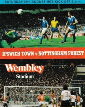 1978 Charity Shield  Ipswich Town v Nottingham Forest