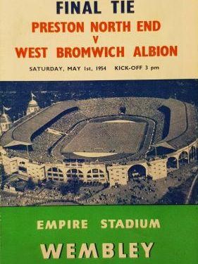 1954 FA Cup Final Preston North End v West Bromwich Albion