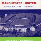 1958 FA Cup Final Bolton Wanderers v Manchester United (Reprint)