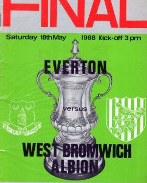 1968 FA Cup Final Programme Everton v West Bromwich Albion