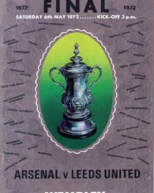 1972 FA Cup Final Programme Arsenal v Leeds United