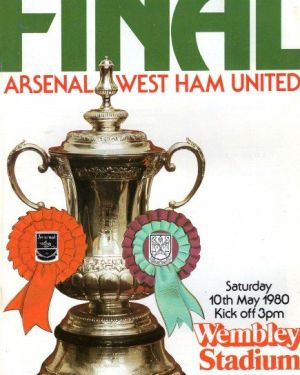 1980 FA Cup Final Programme Arsenal v West Ham United