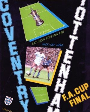 1987 FA Cup Final Programme Coventry City v Tottenham Hotspur