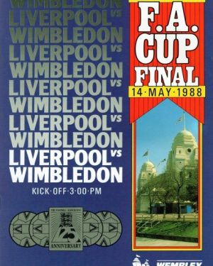 1988 FA Cup Final Programme Liverpool v Wimbledon