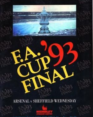 1993 FA Cup Final Programme Arsenal v Sheffield Wednesday