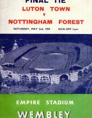 1959 FA Cup Final  Luton Town v Nottingham Forest