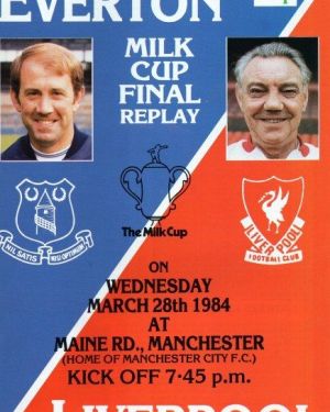 1984 League Cup Final Replay (Milk Cup Final)  Everton v Liverpool