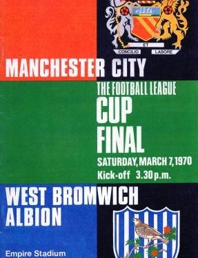 1970 League Cup Final  Manchester City v West Bromwich Albion