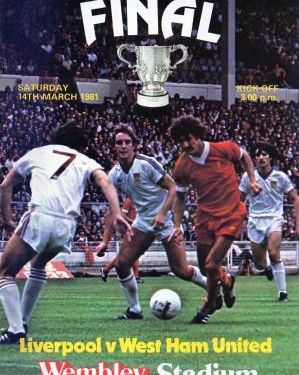 1981 League Cup Final  Liverpool v West Ham United