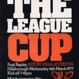 1977 League Cup Final Replay Aston Villa v Everton