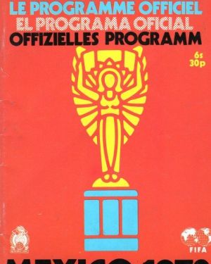 1970 World Cup Finals Programme (in Mexico)