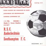 anderlecht v southampton 1977