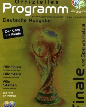 2006 World Cup Final Programme (German Edition)