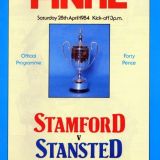 1984 FA Vase Final  Stamford v Stansted