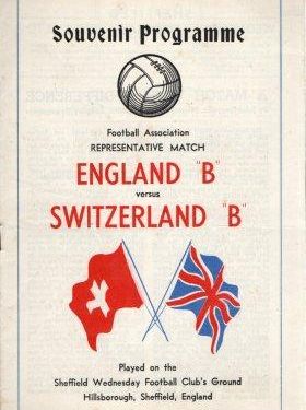 1950 England v Switzerland (B) @ Hillsborough